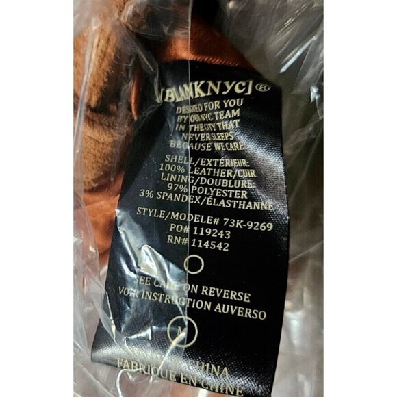 New Blank NYC Suede Moto Jacket Womens M El Dorado Brown Leather Blank NYC - Picture 7 of 7